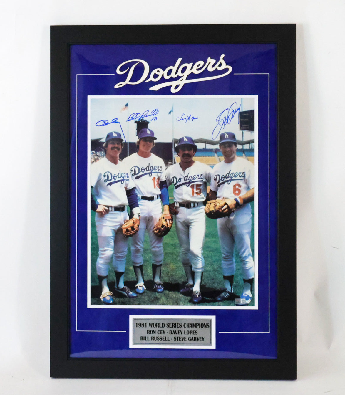 Steve Garvey Autographed and Framed Los Angeles Dodgers Jersey