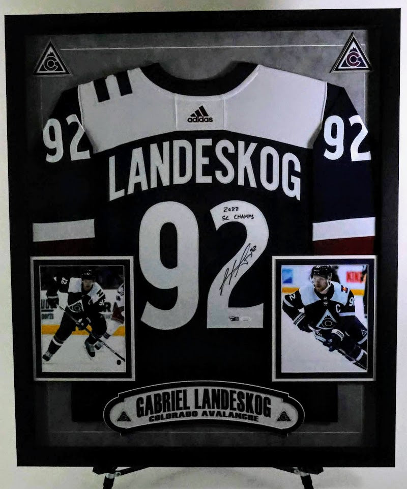 Gabriel Landeskog Colorado Avalanche Autographed White Adidas